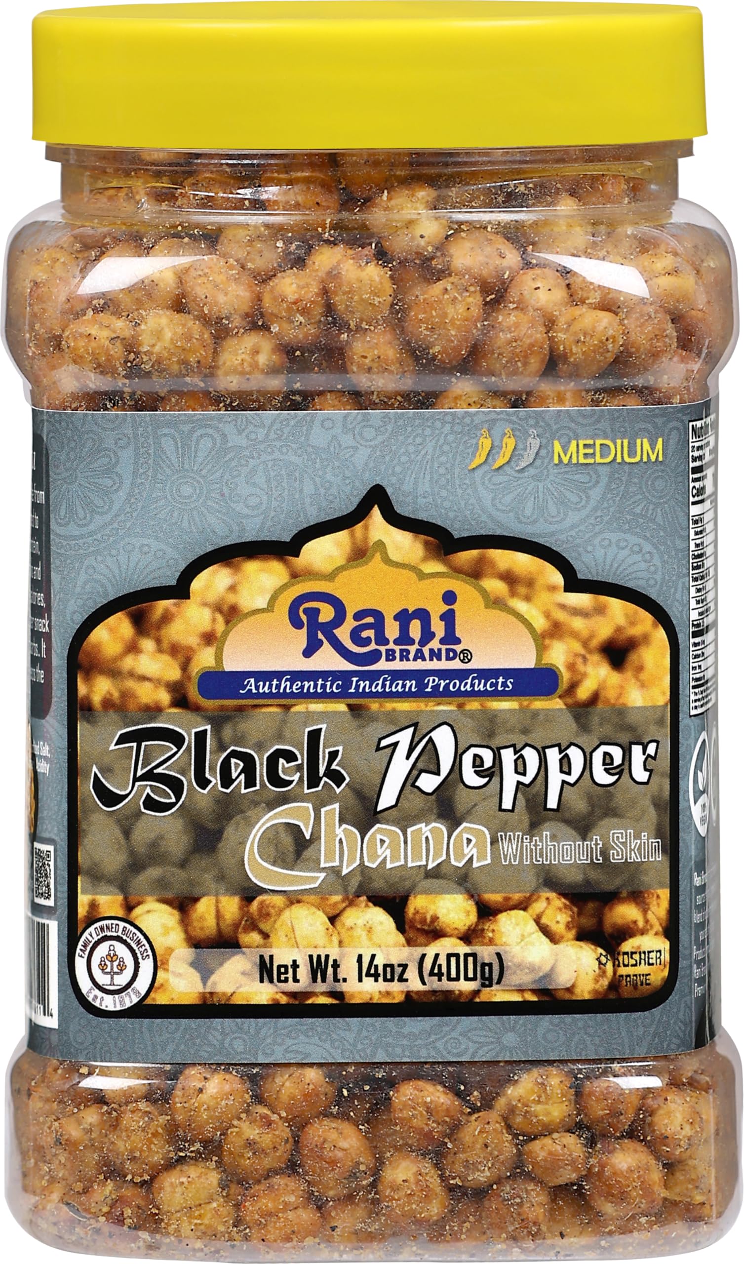 Amazon.com : Rani Roasted Chana (Chickpeas) Black Pepper Flavor